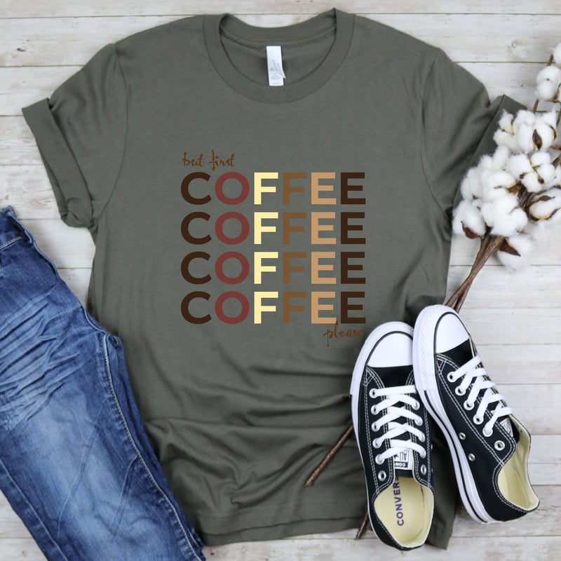 First Coffee Short Sleeve Tee | Women