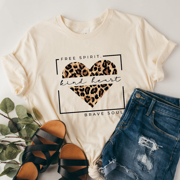 Free Spirit Kind Heart Brave Soul Tee | Women