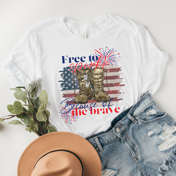 Free to Sparkle Because of the Brave Tee | Women