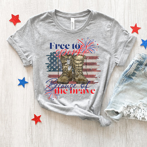 Free to Sparkle Because of the Brave Tee | Women