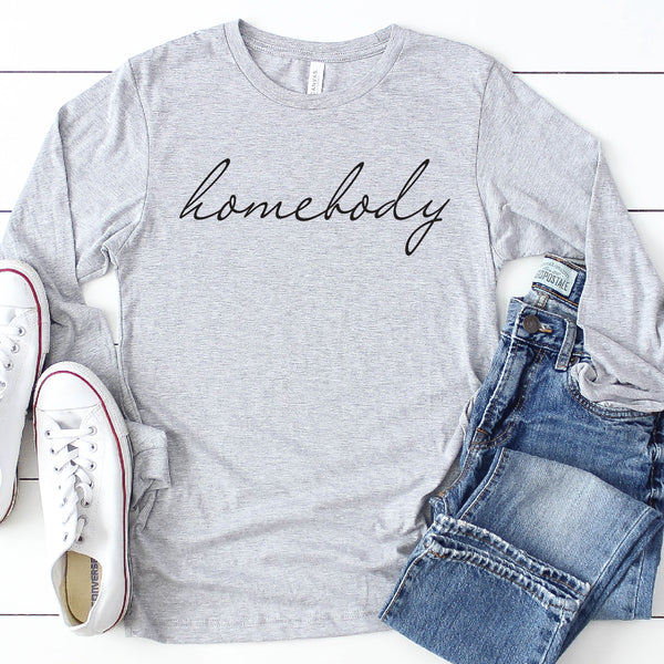 Homebody Long Sleeve Gray | Women