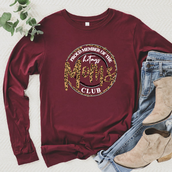 Proud Member Hotmess Moms Club (Dark) Long Sleeve | Women