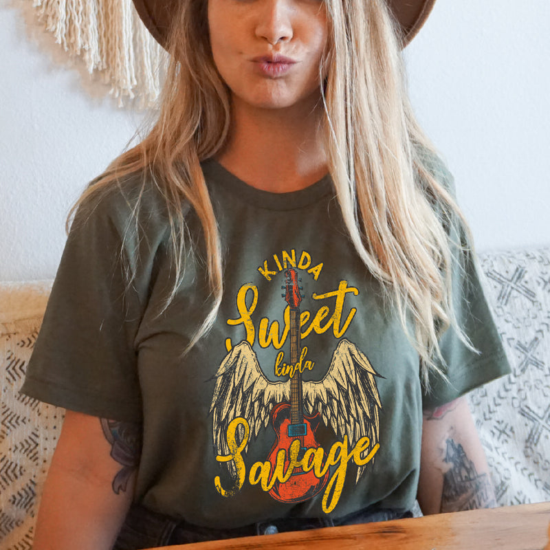 Kinda Sweet Kinda Savage Tee | Women