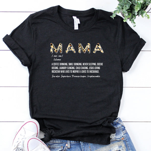 Mama Definition Tee (Black) | Women