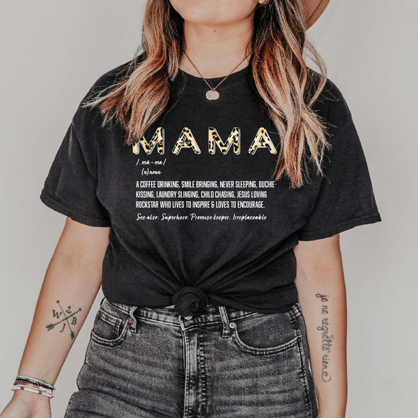 Mama Definition Tee (Black) | Women