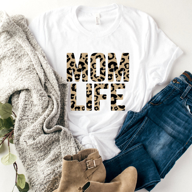 Mom Life Cheetah Tee | Women
