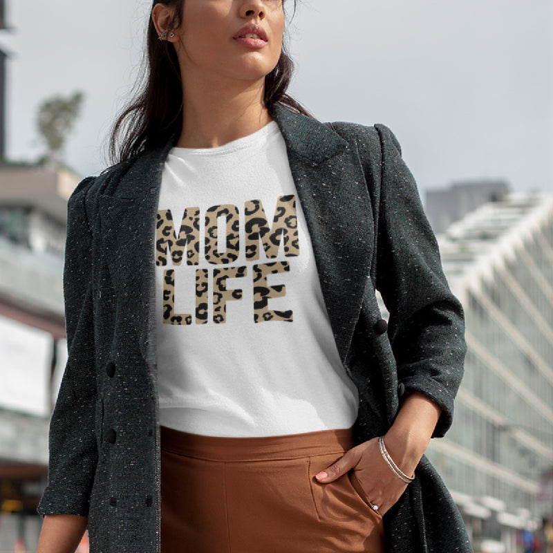 Mom Life Cheetah Tee | Women