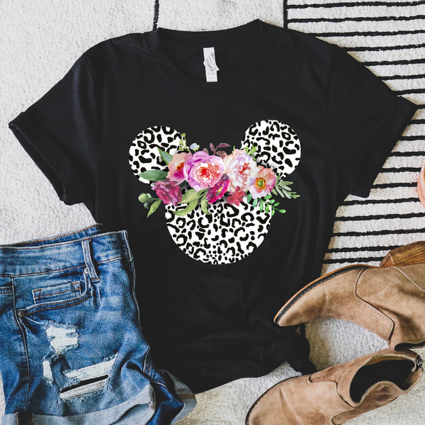 Mouse Ears Floral Tee | Women