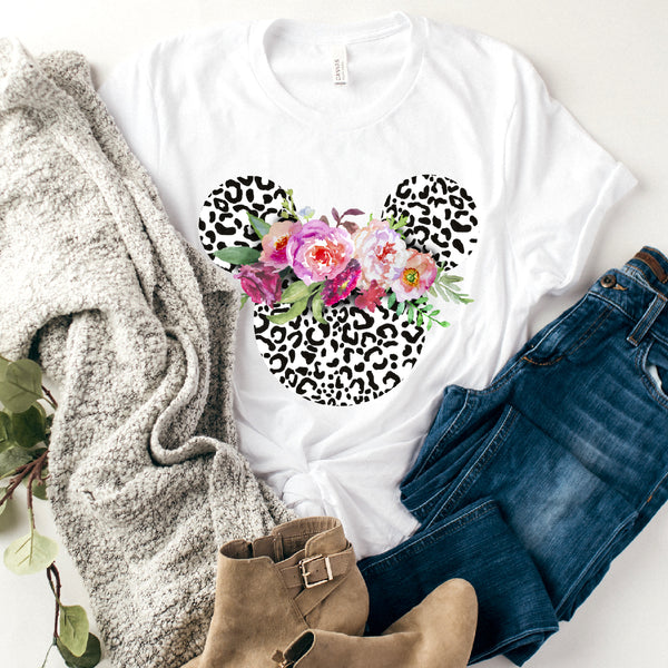 Mouse Ears Floral Tee | Women