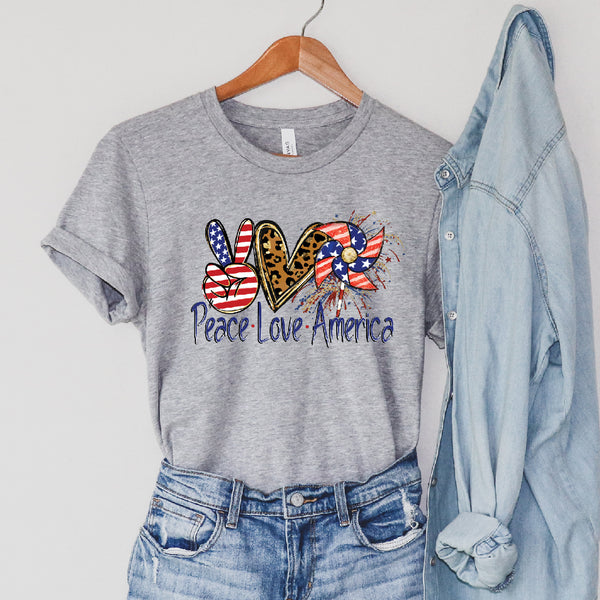 Peace Love America Tee | Women