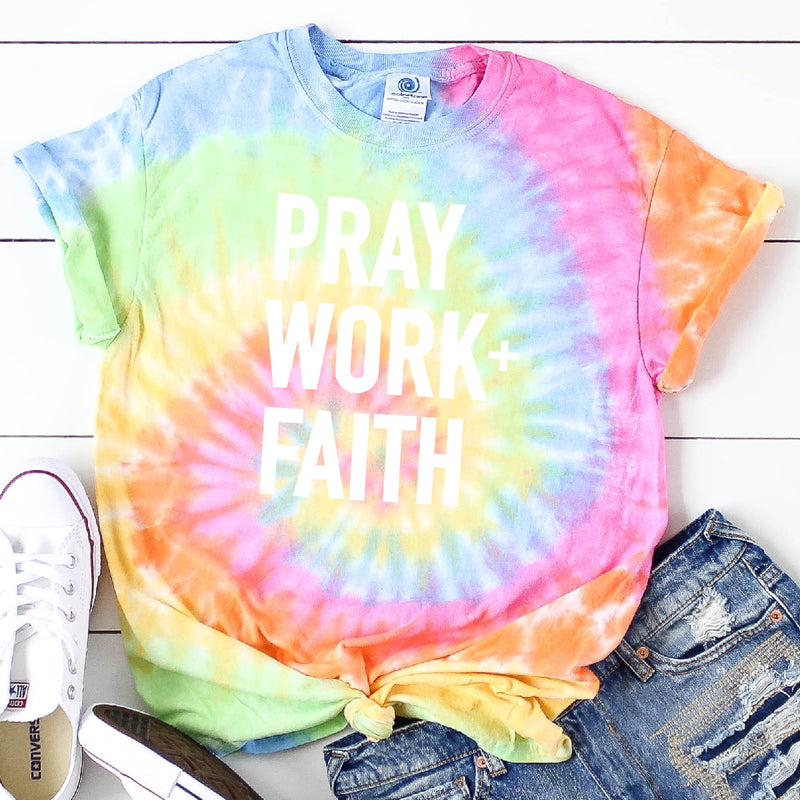 Pray Work Faith Tee | Women
