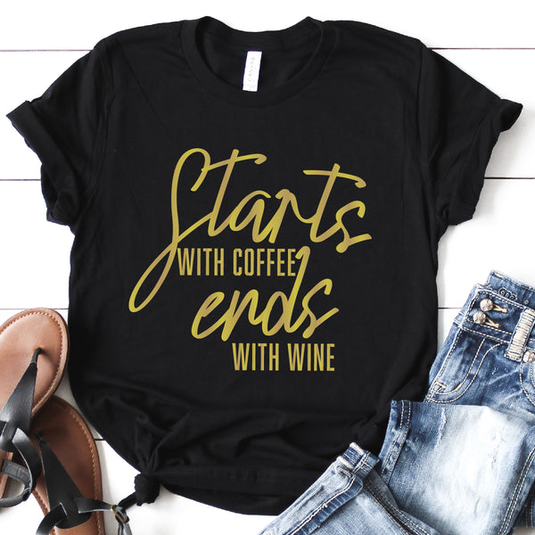 Starts With Coffee Tee | Women