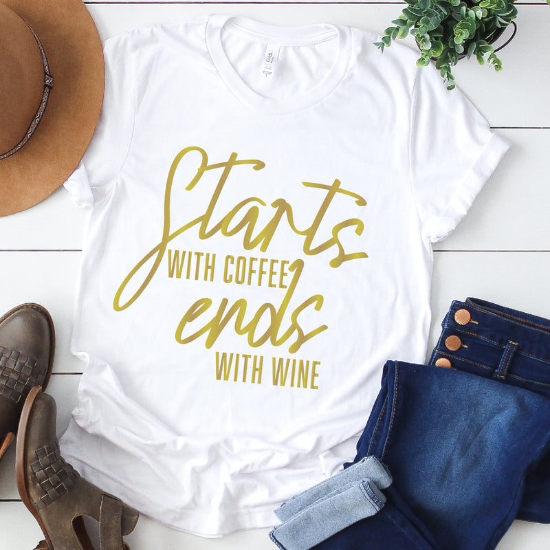 Starts With Coffee Tee | Women