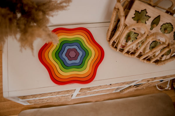 WOOD RAINBOW FLOWERS